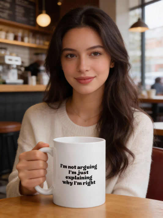 ARGUING mug